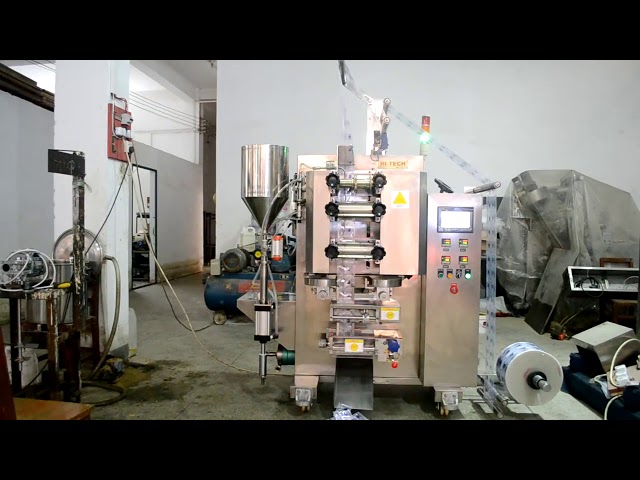 自动酱油锅立式灌装封口包装机